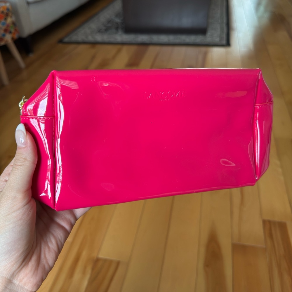 Lancôme Bright Pink Cosmetic Bag